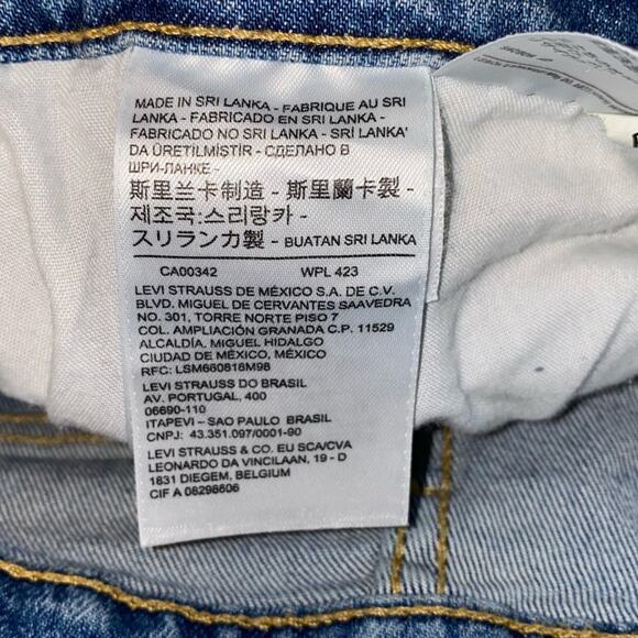 Levi’s Mile High Cropped Wide Leg Denim Jeans - Picture 4 of 6